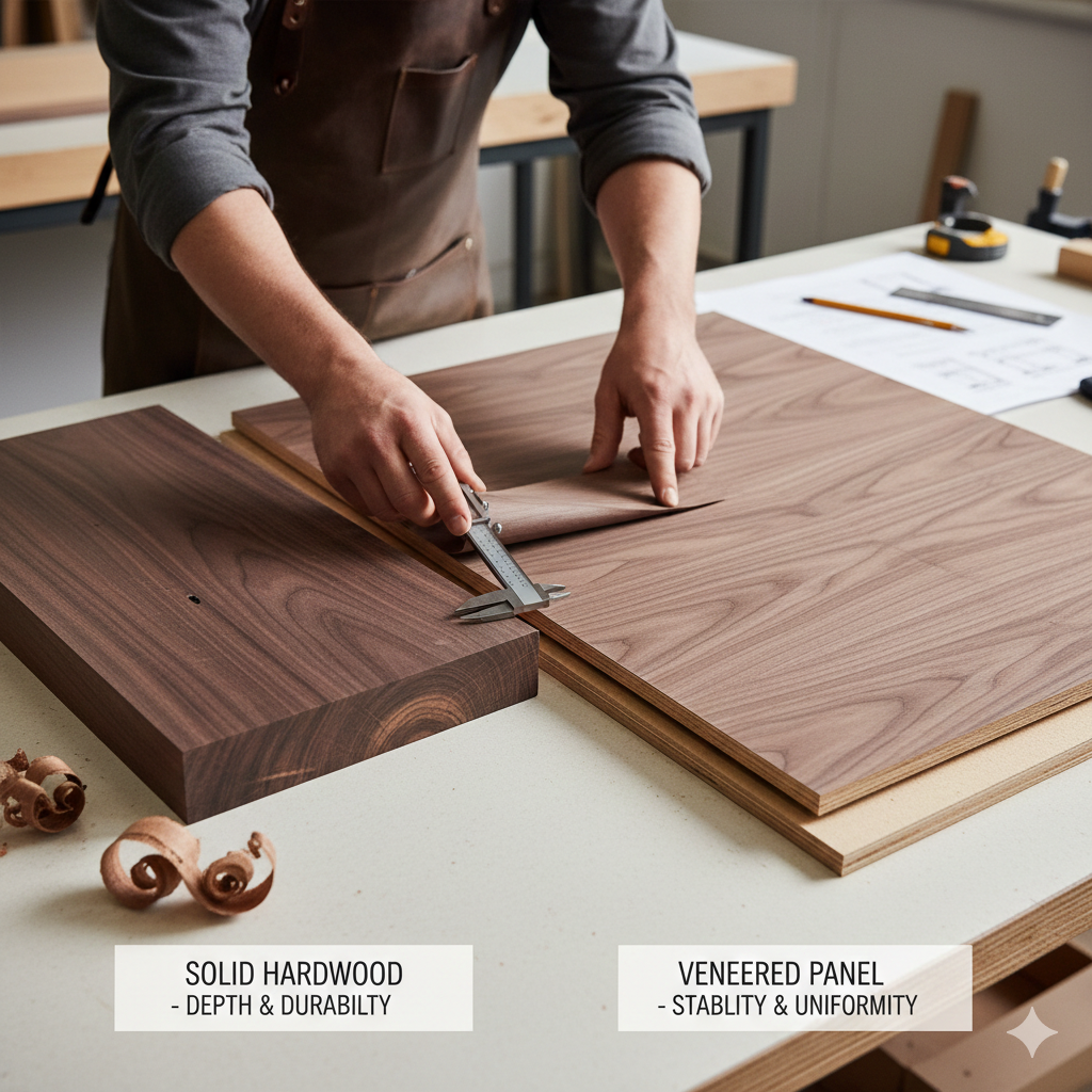 Solid Hardwood vs. Veneered Panels: What Trade Professionals Need to Know