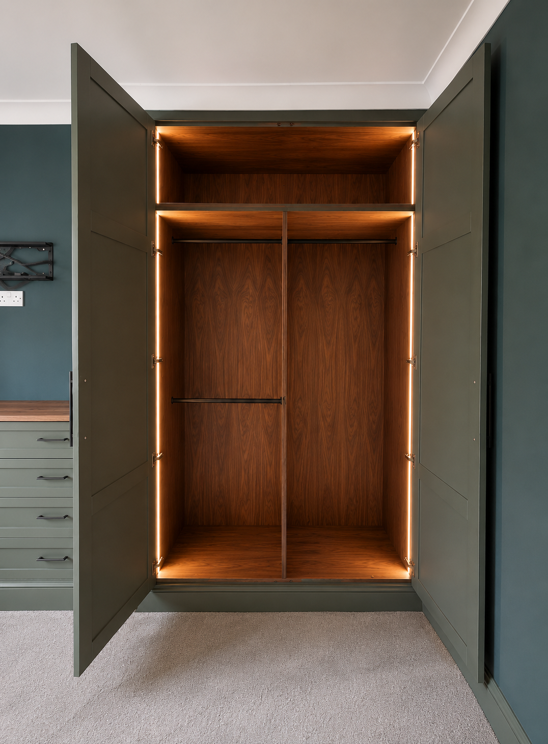 Moody Elegance: How Custom Built-In Wardrobes Can Transform Your Bedroom into a Sanctuary
